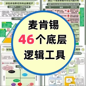 46种麦肯锡思考工具框架底层逻辑137页PPT属于芒格100个思维模型-淘宝虚拟仓