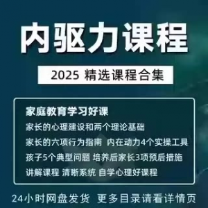 内驱力培训课程培养孩子自觉性提升内在亲子教育学习电子版资料-淘宝虚拟仓