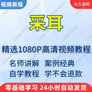 采耳手法视频学习教程新手自学零基础入门精通教学培训课程全集-淘宝虚拟仓